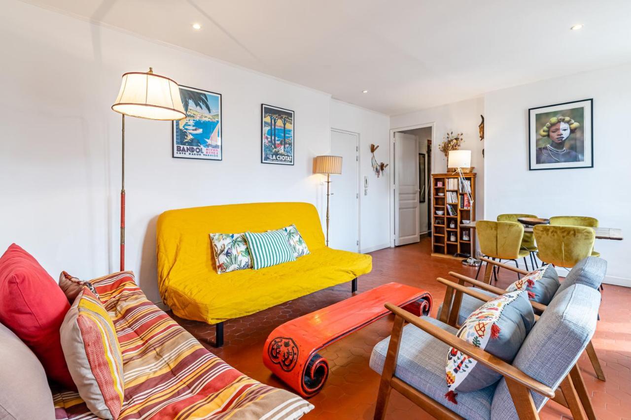 Balcon Filant, Vue 180, Store, Netflix, Clim ,Ascenseur, T2, Acces Avec Code Apartment Marseille Bagian luar foto